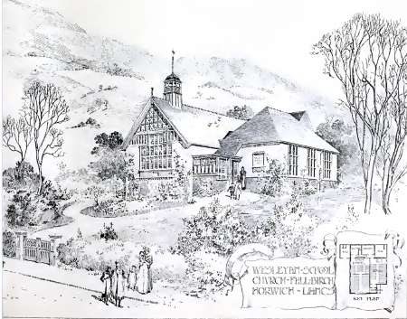 Wesleyan Church and School, Chorley New Road, Fall Birch, Horwich