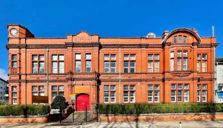 Technical Institute and Public Library (Phase II). Stretford Road, Old Trafford