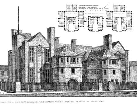 Shakespeare Street Council School  Manchester (Architectural Competition)